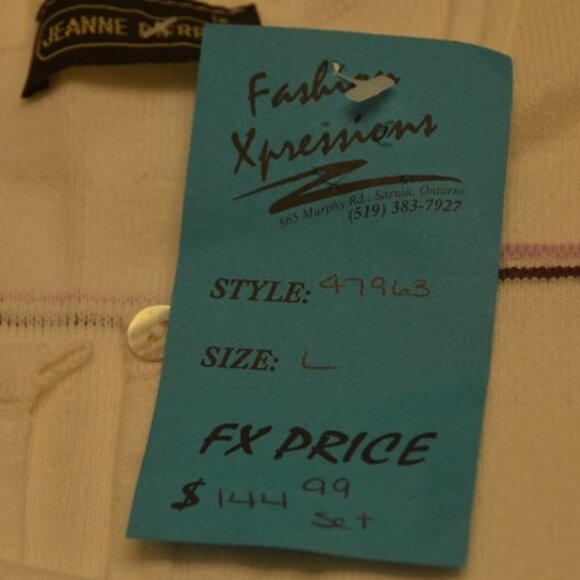 Jeanne Pierre Twin set 100%  quality Cotton - Picture 4 of 5